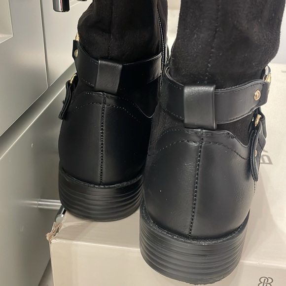 New Bandolino black leather boots in size 8 1/2 medium - Picture 3 of 10